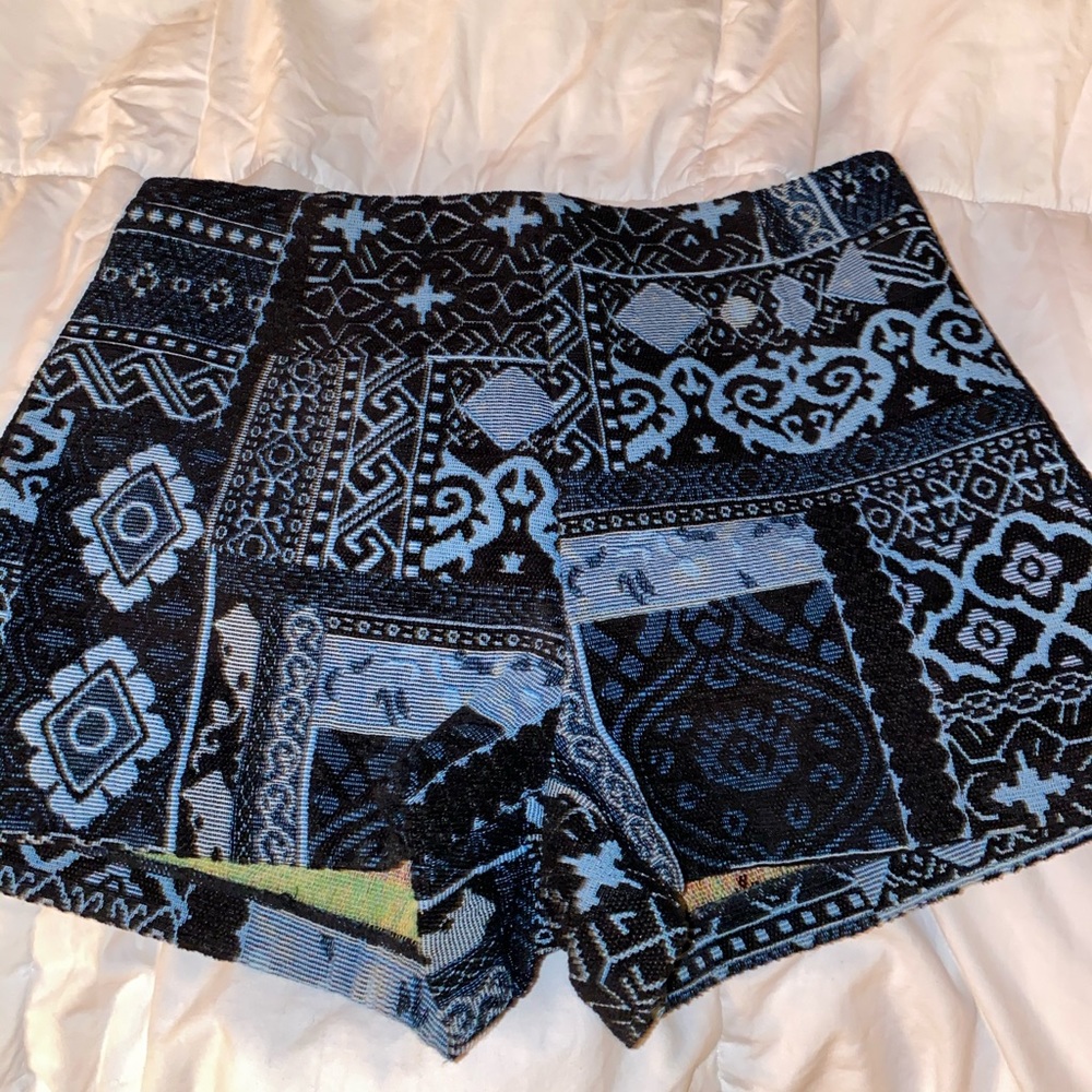 Urban outfitters high waisted pattern shorts